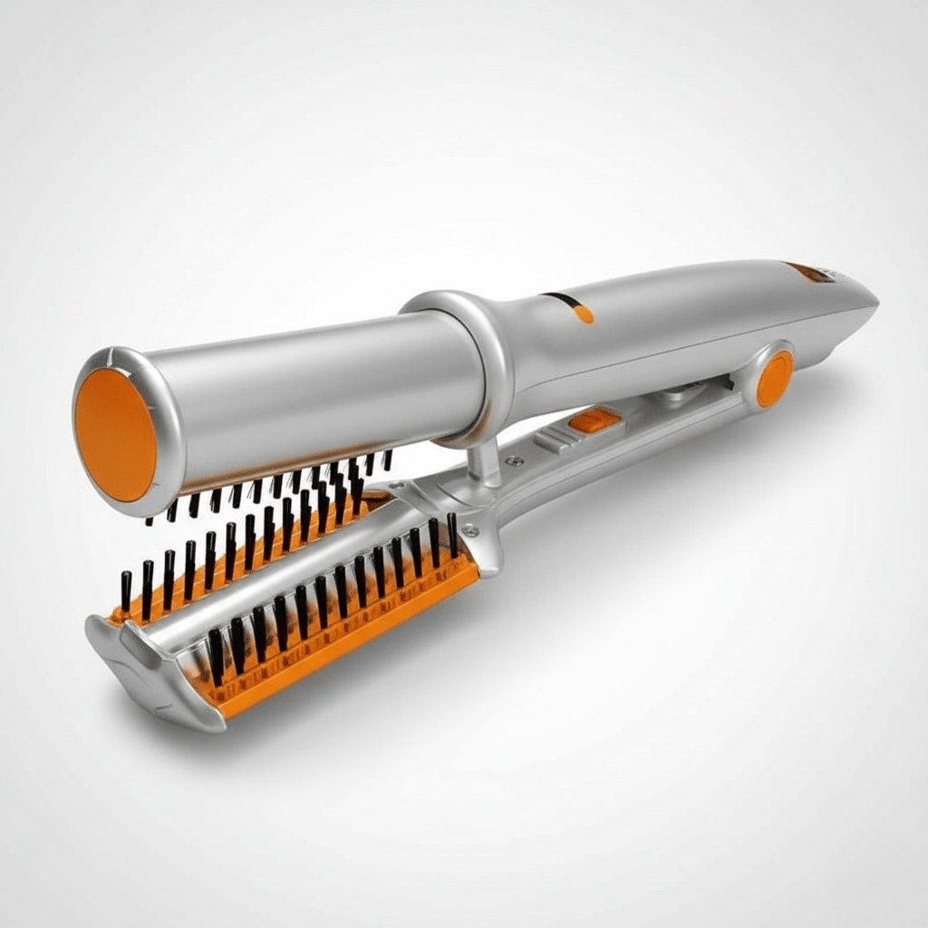 2-in-1 Roterende Haarstyler Borstel voor Volume en Glans – Professioneel Stylen Thuis