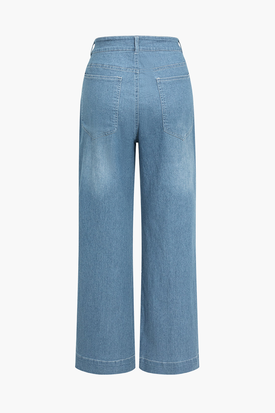 Dames Wijd Model Jeans van Stretch Denim