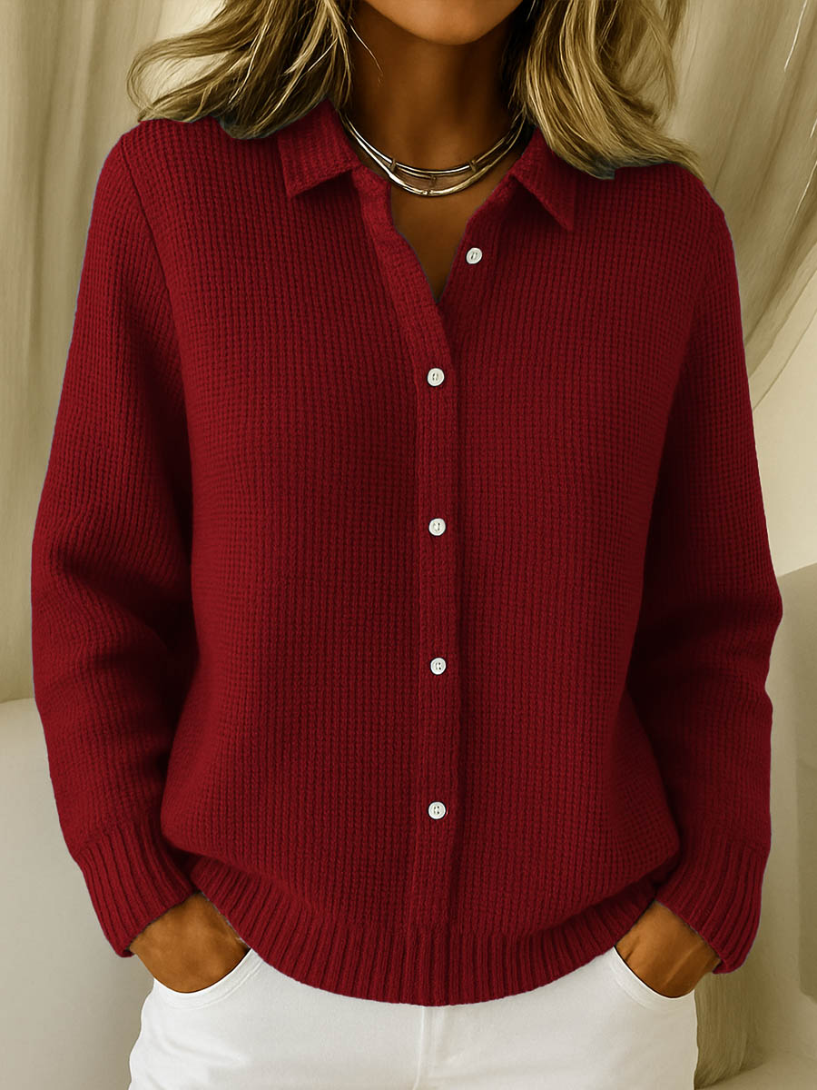 Dames Gebreide Cardigan Comfortabele Pasvorm