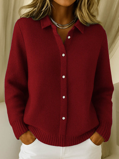 Dames Gebreide Cardigan Comfortabele Pasvorm