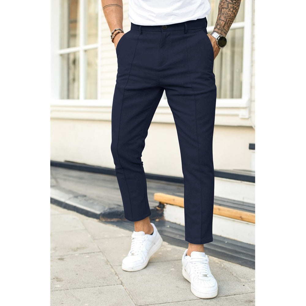 Heren Broek Casual Elegante Vrijetijdsbroek Comfortabel