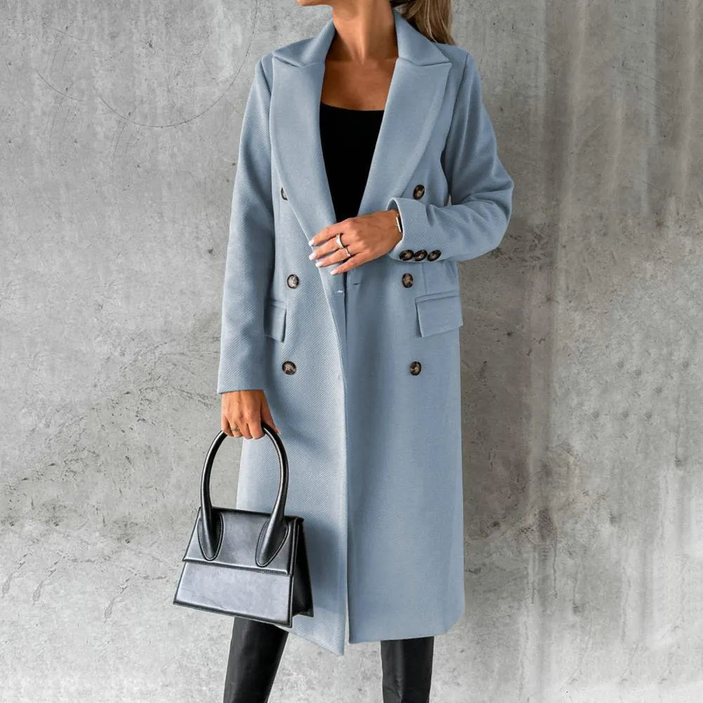 Dames Winterjas Waterdicht Warm Met Revers