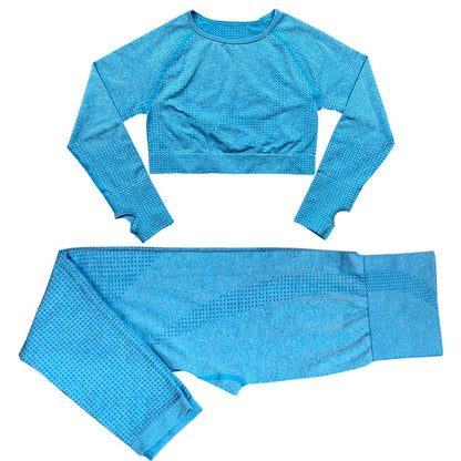 Yoga Set Dames Naadloze Legging en Sporttop