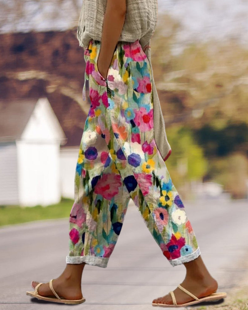 Kleurige Joggingbroek Tansy Comfortabel Sportief - StudioMarella