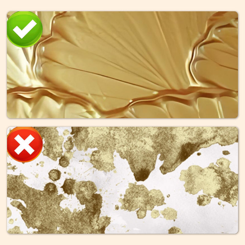 Metallic Bladverf met Penseel – Premium Goud en Zilver Metaaleffect voor Creatieve Projecten – Waterbasis Decoratieverf 200g
