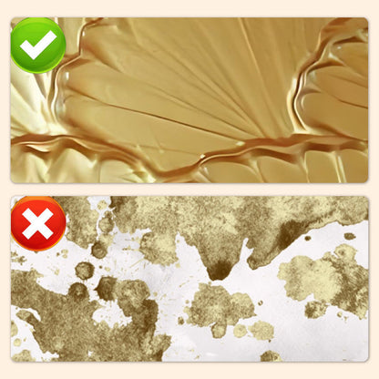 Metallic Bladverf met Penseel – Premium Goud en Zilver Metaaleffect voor Creatieve Projecten – Waterbasis Decoratieverf 200g