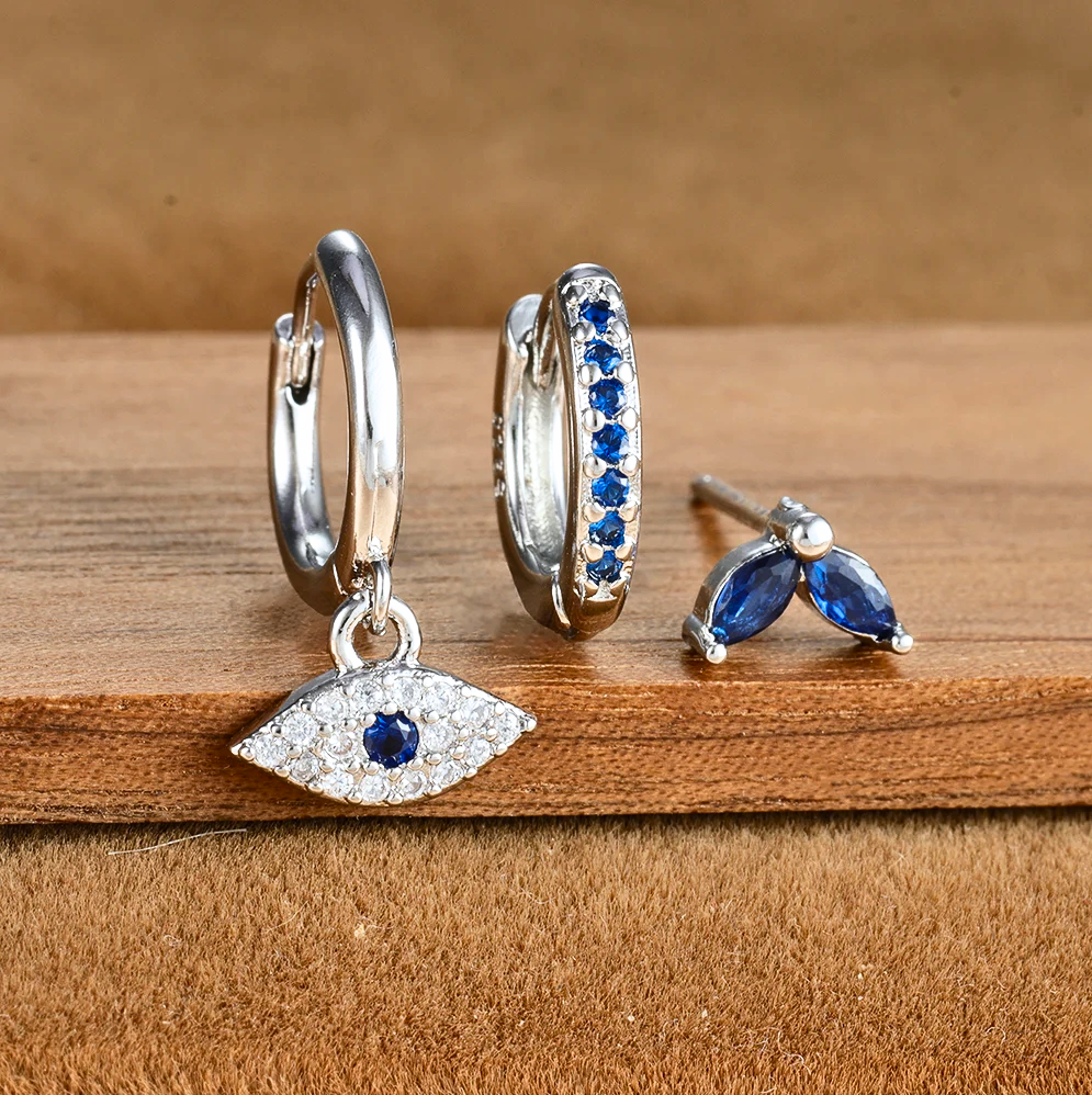 Oorbellen Set voor Vrouw Zilverkleurig Elegant