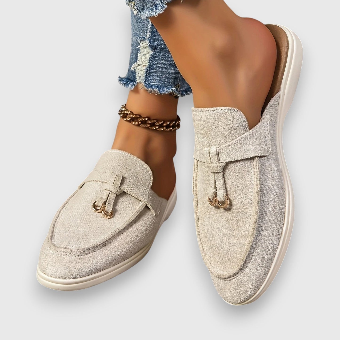 Dames Loafers Open Hak Comfortabele Pasvorm - StudioMarella