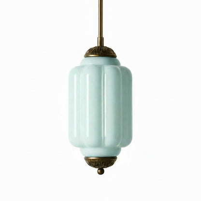 Vintage Melkglazen Hanglamp met Gegolfde Rand – Scandinavische Sfeerverlichting voor Keuken en Slaapkamer