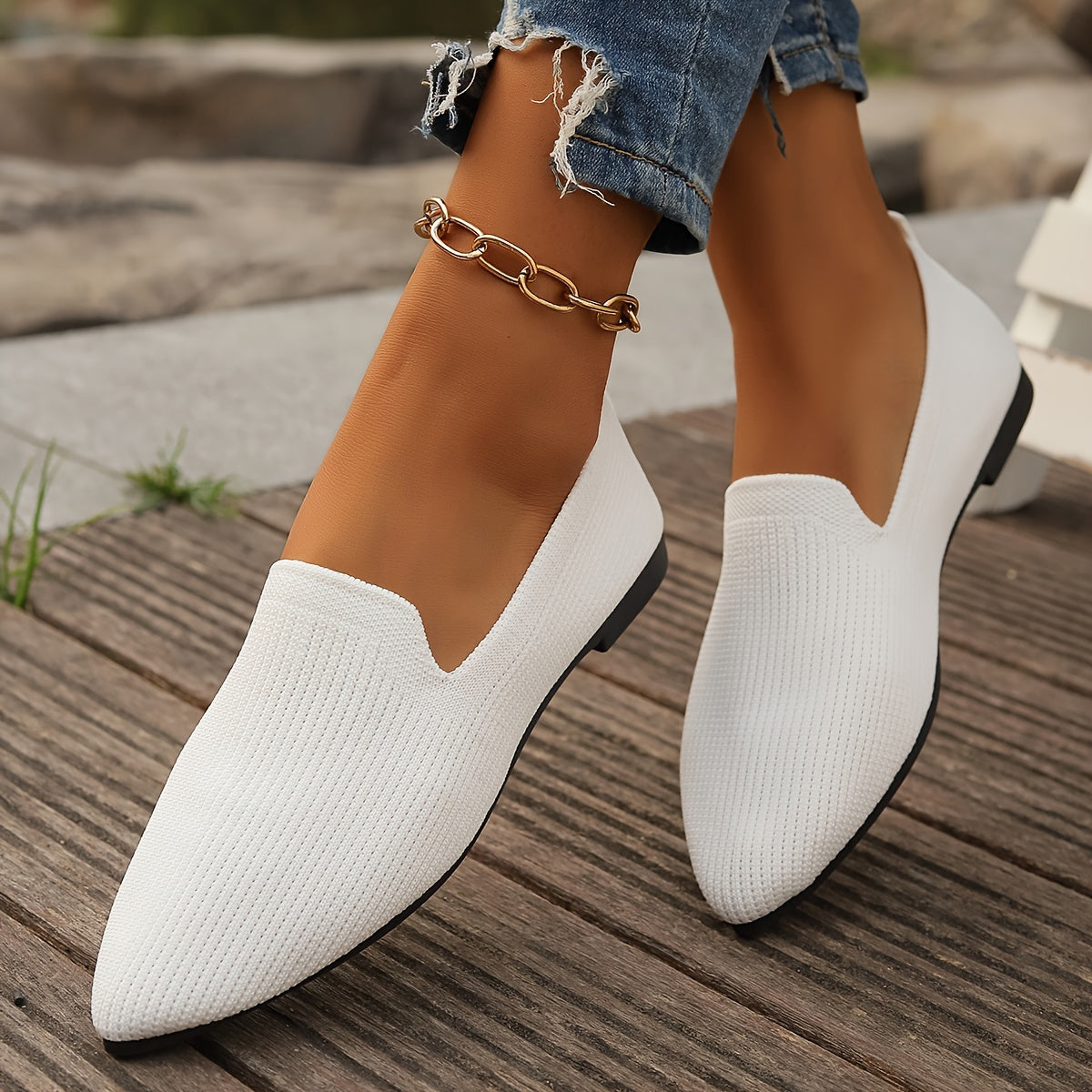 Gebreide Loafers voor Dames Zacht en Warm