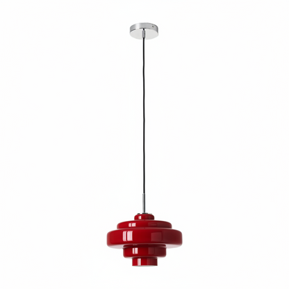 Gekleurde Glazen Hanglamp met Verstelbare Ophanging – Moderne Lichtpunt voor Eetkamer Keuken Woonkamer
