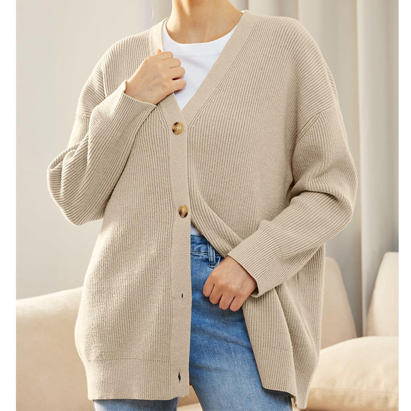 Dames Vest Gebreid Zacht met Knopen Elegante Look