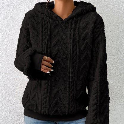 Dames Hoodie Zacht Geometrisch Patroon Warm en Comfortabel