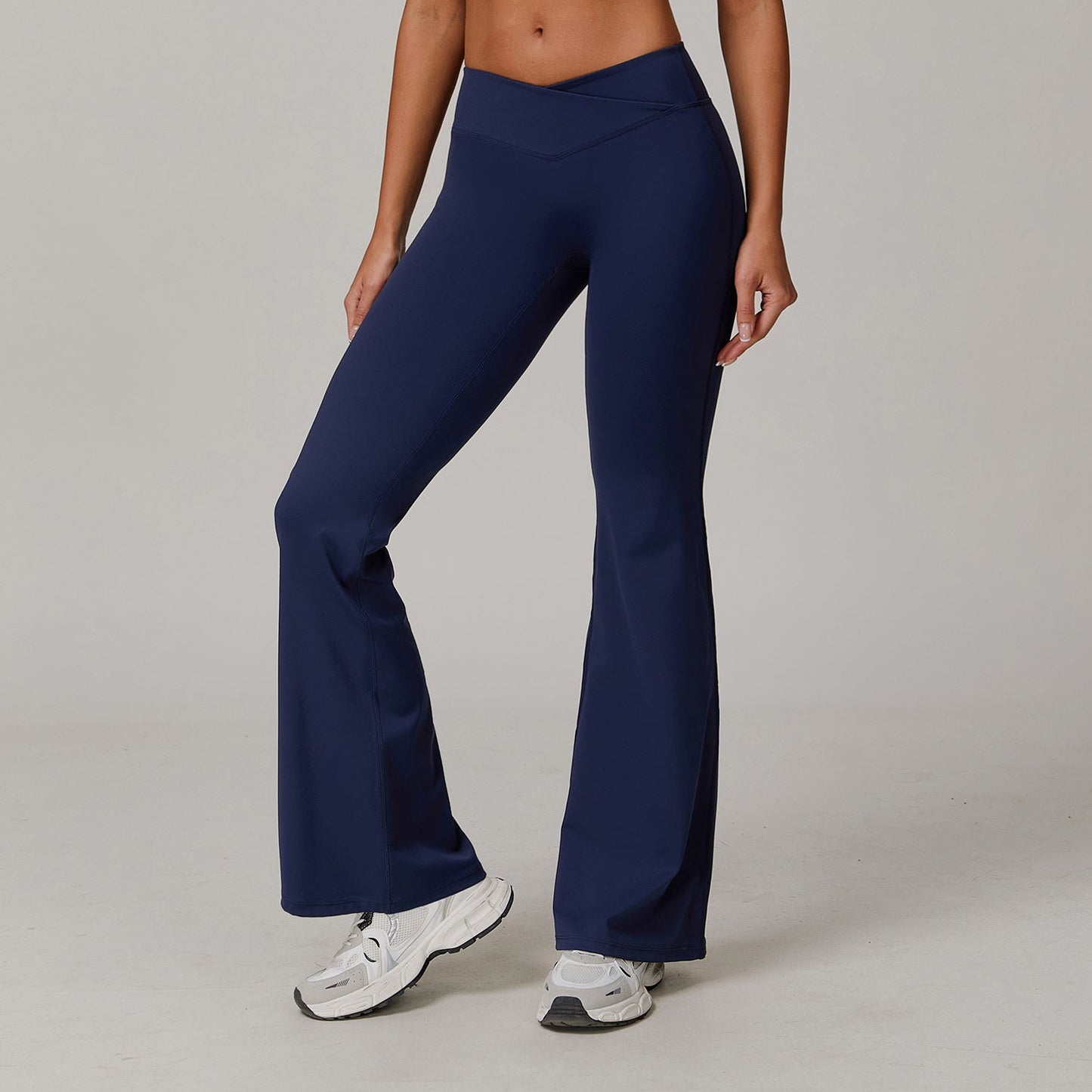 Dames Yoga Broek Hoge Taille Flare Sportbroek Zacht Elastisch