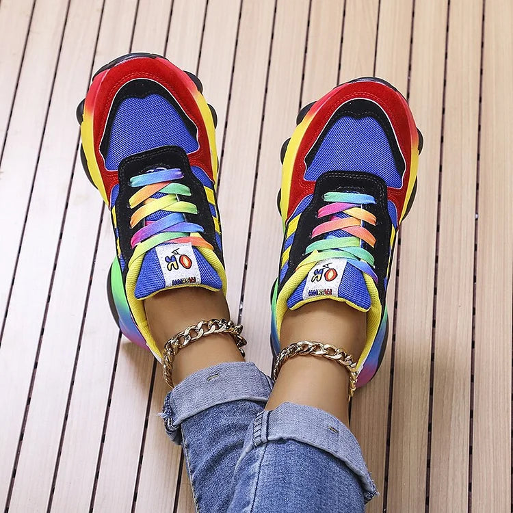 Regenboogschoenen voor Dames Comfortabel en Stijlvol