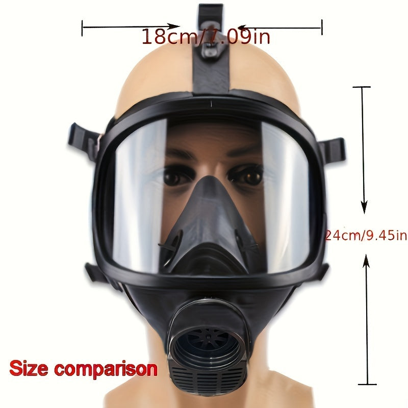 Volgelaatsgasmasker met 40mm Actief Koolfilter voor Optimale Bescherming tegen Chemische Stoffen en Stof