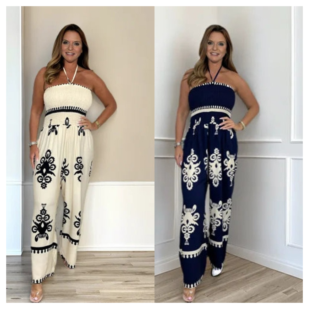 Jumpsuit Stijlvol Comfortabel Geplooid Kledingstuk