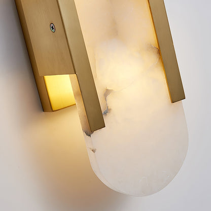 Marmeren wandlamp voor slaapkamer en woonkamer met zachte sfeerverlichting