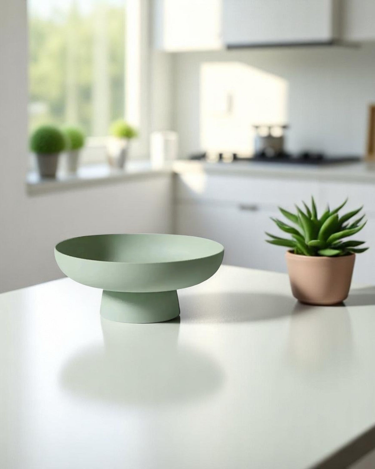 Vintage Serveerkom Retro Stijl Pastelkleuren Keramiek Grote Schaal Salade Ontbijt Scandinavisch Interieur Tafelaccessoire