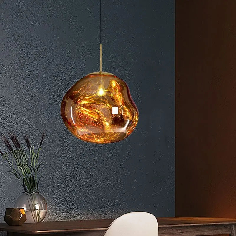 Hanglamp Lava Design Led Rond Goud Zilver Rood Rookgrijs Woonkamer Slaapkamer