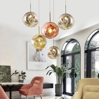 Hanglamp Lava Design Led Rond Goud Zilver Rood Rookgrijs Woonkamer Slaapkamer