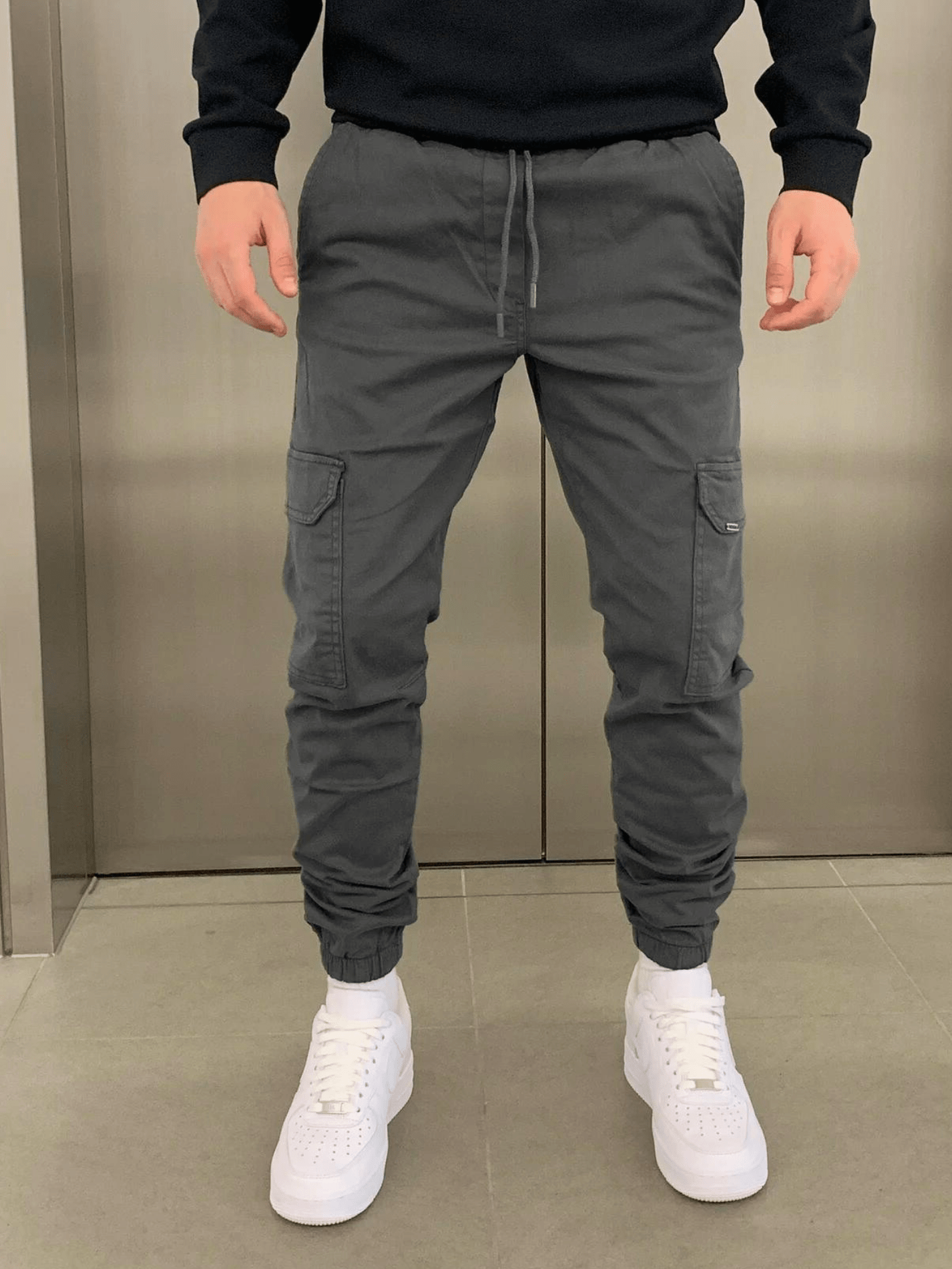 Joggingbroek Heren Comfortabel Sportief Zwart