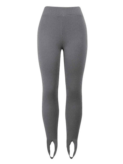 Elegante Hoge Taille Legging voor Vrouw Glad en Comfortabel