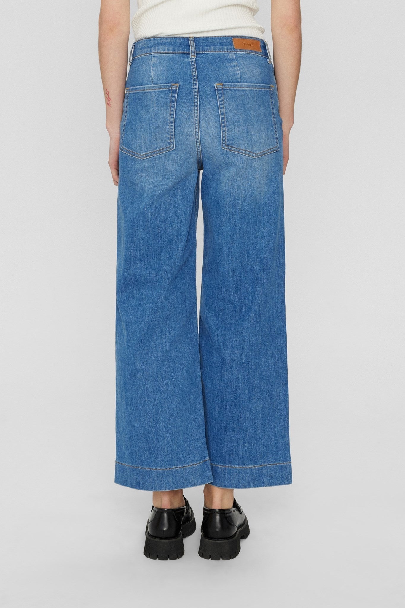 Hoge Taille Jeans Comfortabel Zittend Wijd Model
