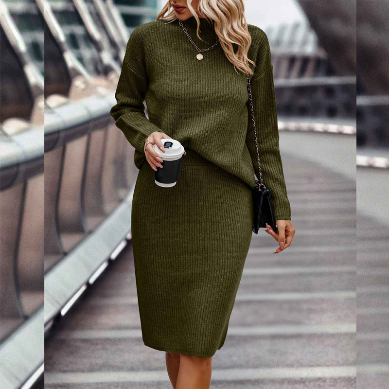 Dames Gebreide Set Rok en Trui Warm en Stijlvol - StudioMarella