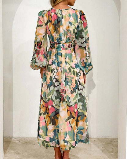 Dames Lange Jurk Boho Chic Stijl