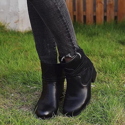 Dames Laarzen met Veter en Retro Uiterlijk