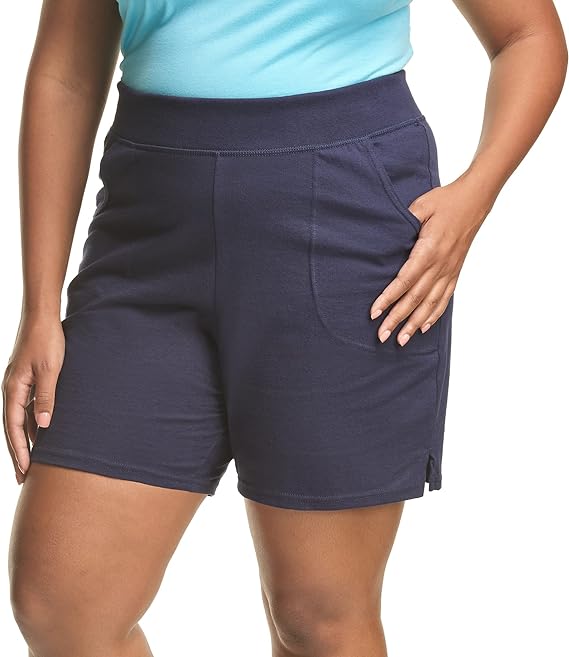 Plus Size Korte Broeken voor Dames van Katoen Jersey - StudioMarella