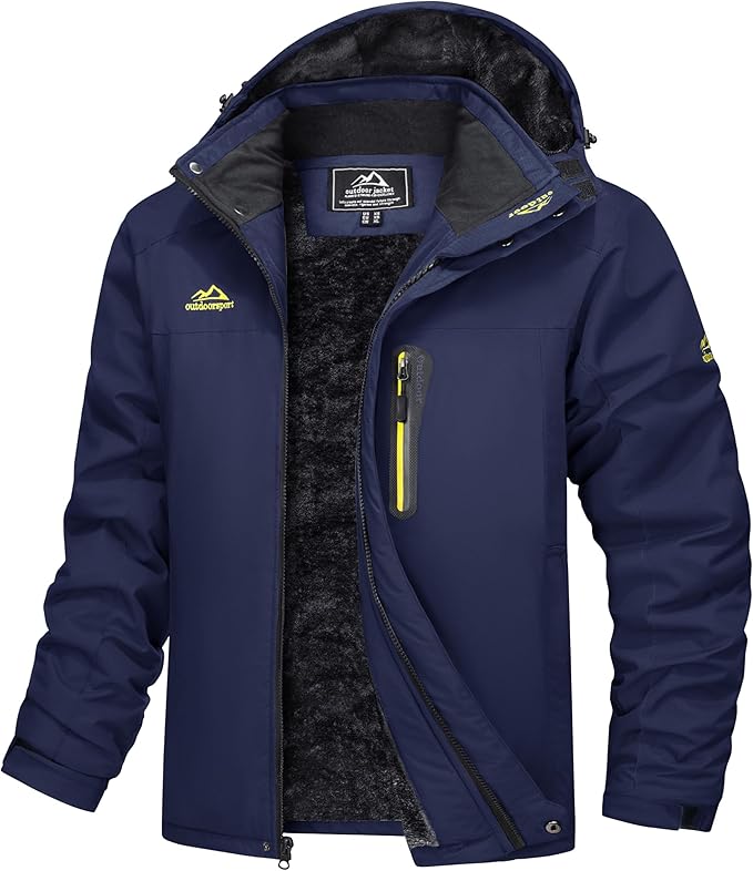 Waterdichte Outdoor Parka met Fleecevoering en Capuchon