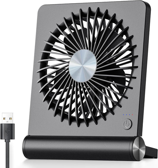 Tafelventilator USB 3 Standen Stil Bureau Slaapkamer Compact Zwart Bureauventilator Mini Ventilator Zomer