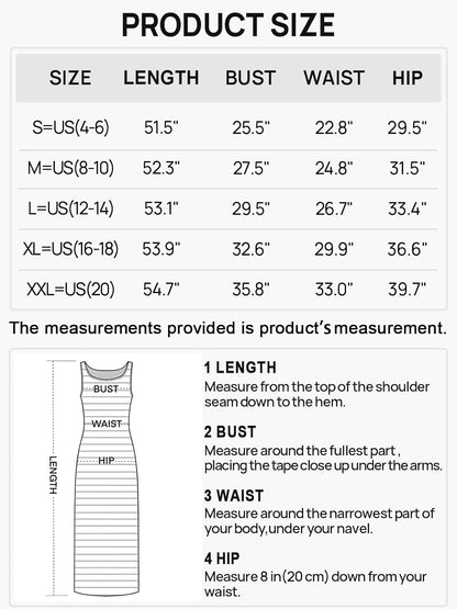 Maxi Jurk voor Dames Zomerse Streepjesjurk Lange Jurk