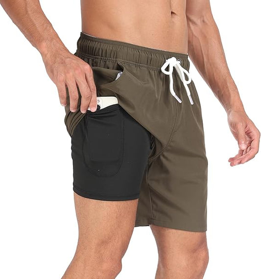 Herenswimshort Sportivo Zwart Blauw - StudioMarella