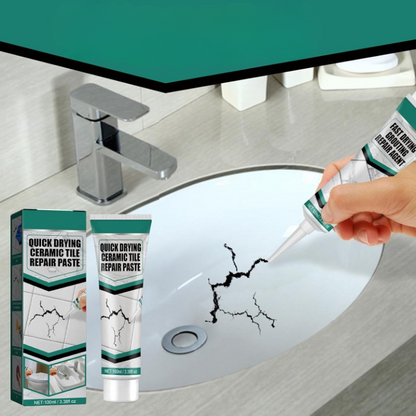 Tegelreparatiepasta 100ml Keramiek Porselein Marmer Badkamer Keuken Scheuren Chips Waterdicht Sneldrogend Vloerreparatie Wandtegel Herstellen