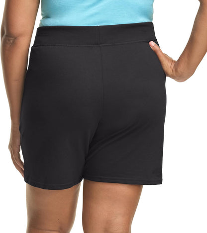 Plus Size Korte Broeken voor Dames van Katoen Jersey