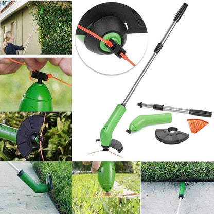 Draadloze Mini-Grastrimmer Telescopisch met Kabelbinders – Compact Precisie-Snijgereedschap voor Tuinranden