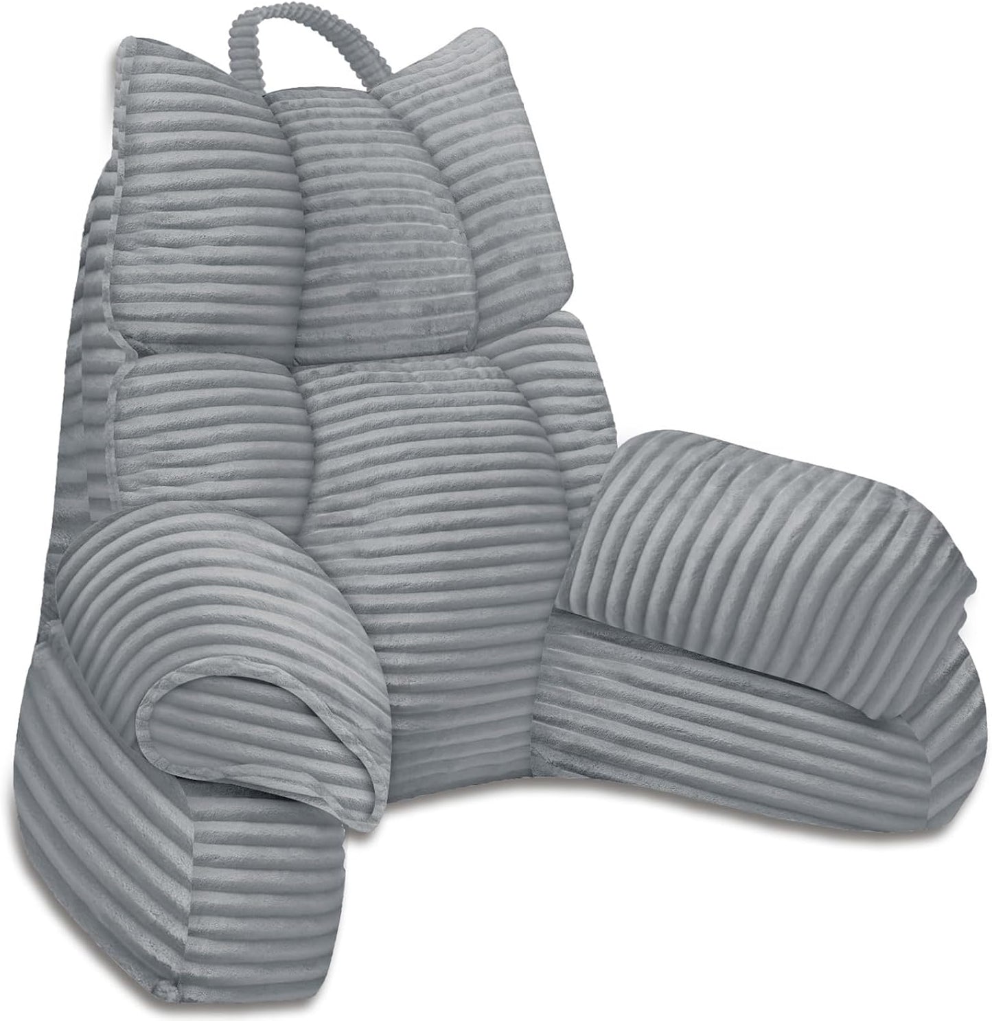 Lounge Comfort | Bed Pillow with Arm Support & Memory Foam | Ideal for Reading and Gaming