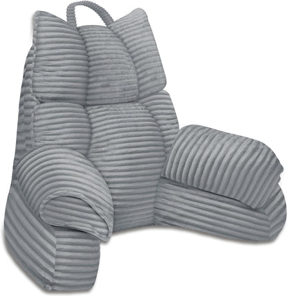 Lounge Comfort | Bed Pillow with Arm Support & Memory Foam | Ideal for Reading and Gaming