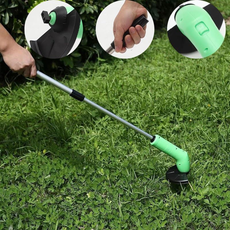 Draadloze Mini-Grastrimmer Telescopisch met Kabelbinders – Compact Precisie-Snijgereedschap voor Tuinranden