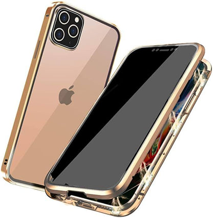 Magnetisch Glazen Telefoonhoesje met Privacy Screenprotector — 360° Bescherming voor iPhone