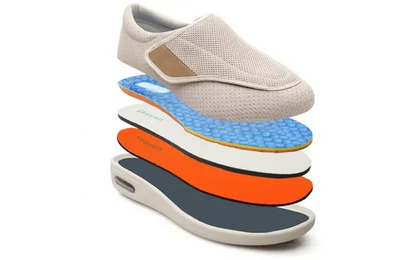 Brede Diabetische Schoenen voor Gezwollen Voeten – Comfortabel & Ademend