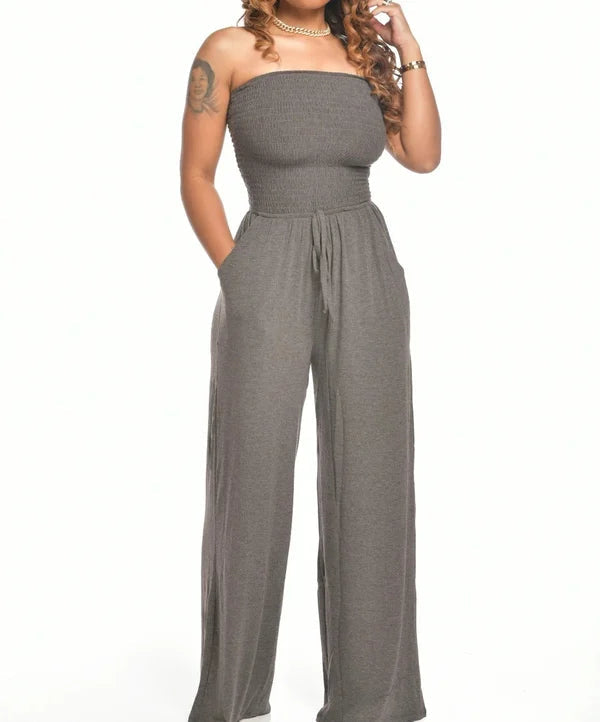 Vrouwelijke Jumpsuit Zonder Bandjes Zomerjurk Kort