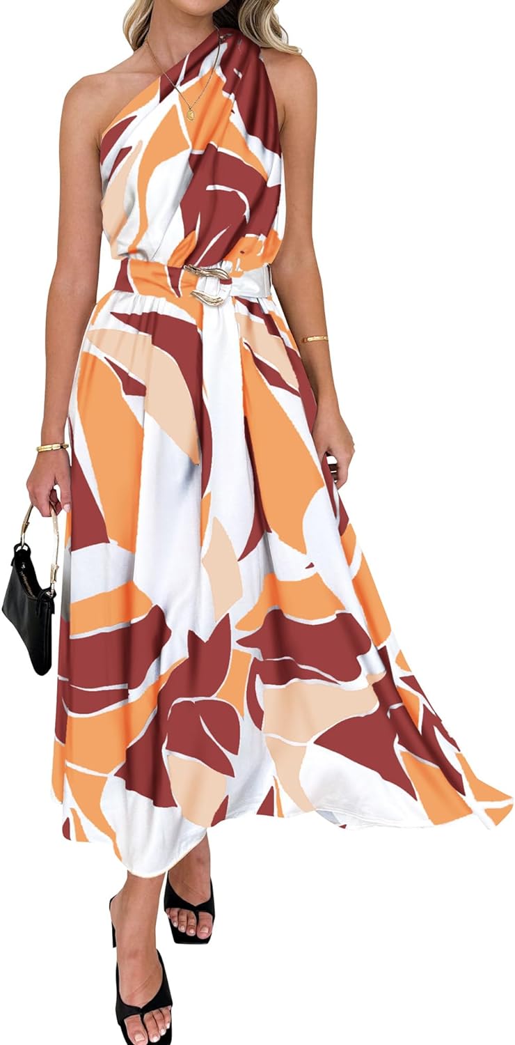 Zomerse Maxi Jurk voor Vrouwen Lange Jurk Zwart wit