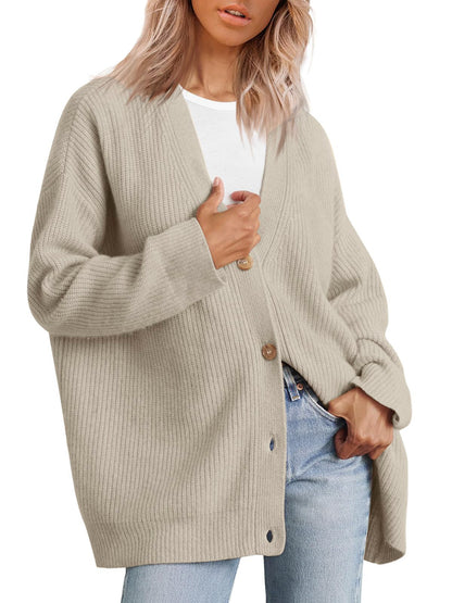 Dames Vest Gebreid Zacht met Knopen Elegante Look
