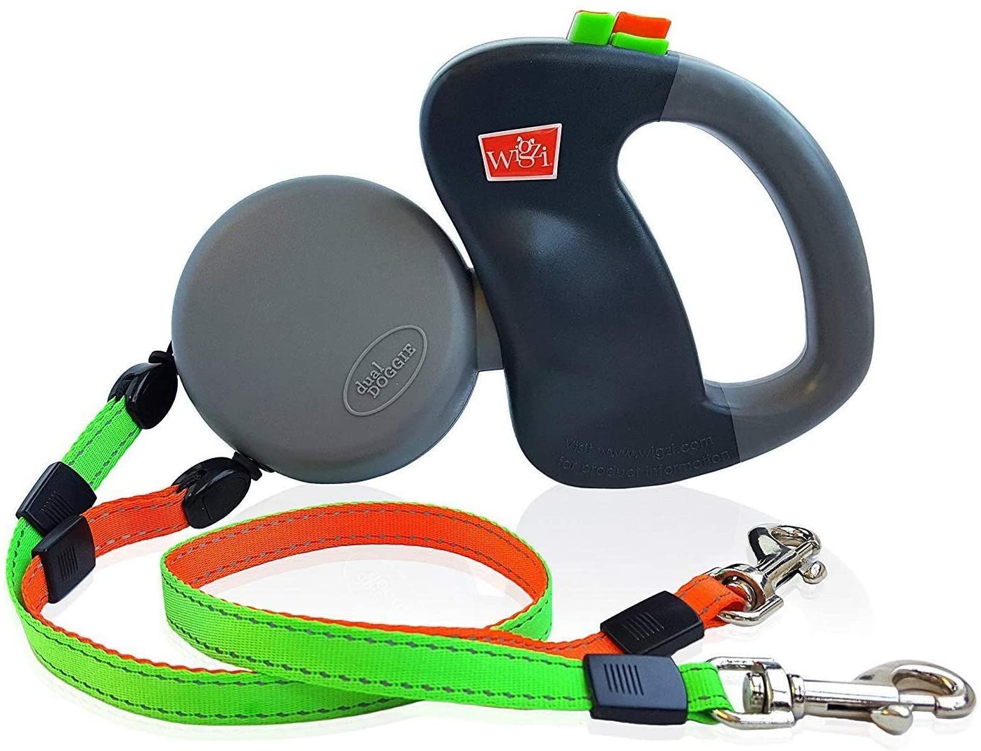 Hondenriem voor Twee Honden met 360° Antiklit Systeem 3 Meter Reflecterend