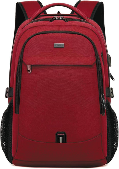 Waterdichte Laptop Reisrugzak met USB-Oplaadpoort & Georganiseerde Opslag – 13-17 Inch