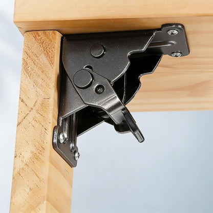 Klaptafelbeslag Staal – Zelfvergrendelend tot 225 kg – 90° Montage – 2 Stuks